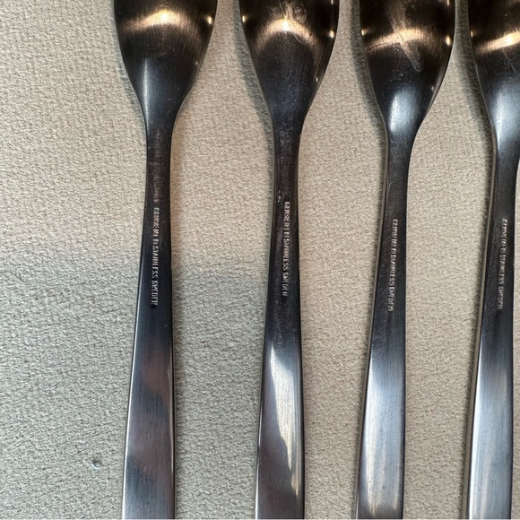 GENSE 18-8 FOCUS STAINLESS ICED TEA SPOON MID CENTURY MODERN - Picture 6 of 9